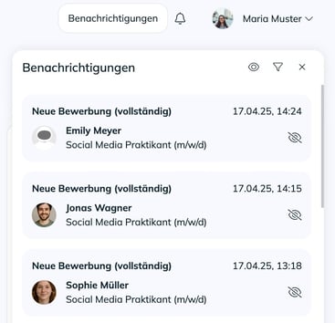 Benachrichtigungen – 1