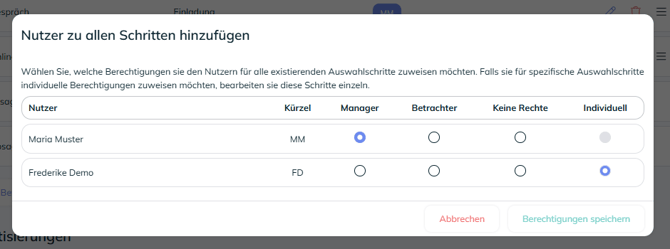 Berechtigung 2