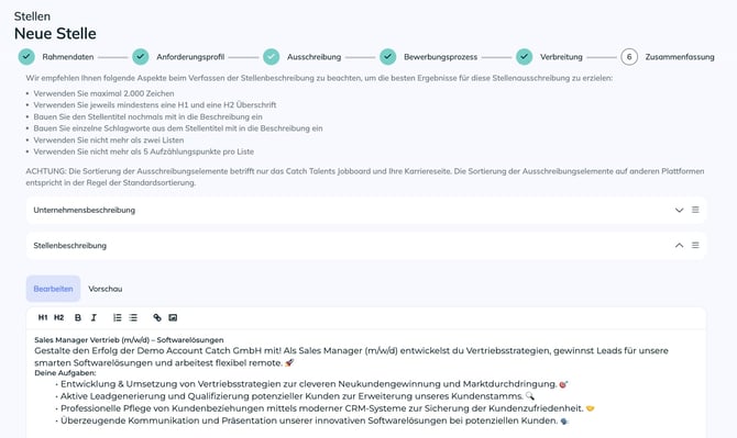 Stellenanzeigen erstellen - 12